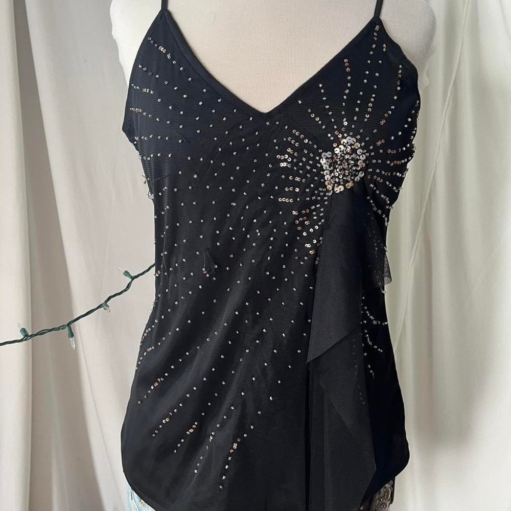 sequin cami top euro brand